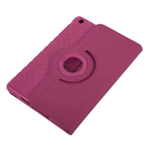 360 Degree Rotation PU Leather Tablet Cover Case Suitable For Ipad Mini 1/2/3 Rose Red