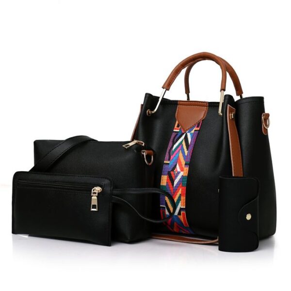 4 en 1 Sac à main femmes sac dames sac à main fourre-tout Hobo sac femme sac à bandoulière
