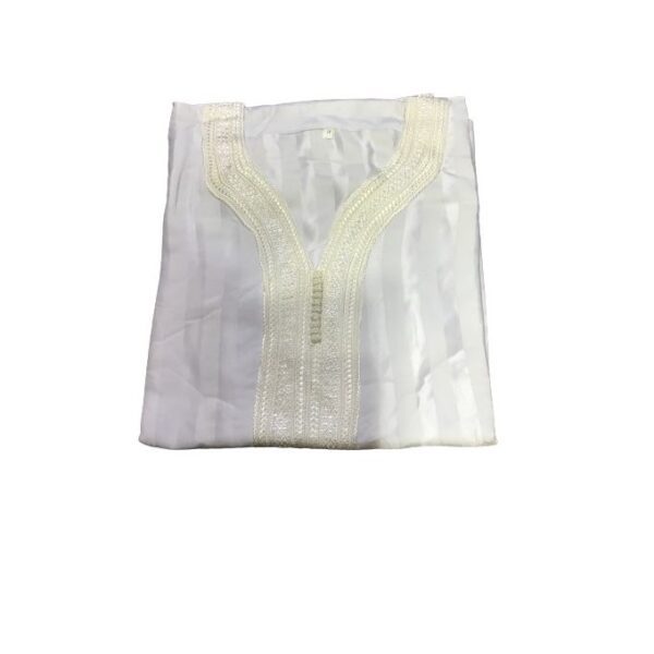 Abaya marocaine -sans pantalon -couleur blanche -pour homme