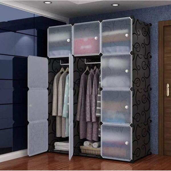 Armoire Penderie - Cube montable et démontable - Résine