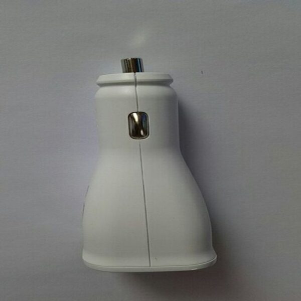 Car Quick Charge USB Dual Port With Type C Fast Charger For Samsung White