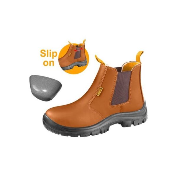 CHAUSSURE DE SECURITE A ENFILER AVEC EMBOUT EN ACIER TAILLE HAUTE N°39 à N°46