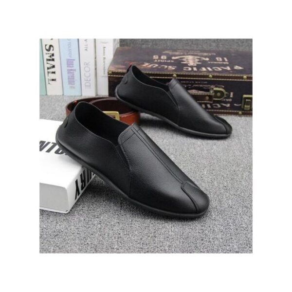 Chaussures Décontractées pour Hommes en Cuir PU - Noir