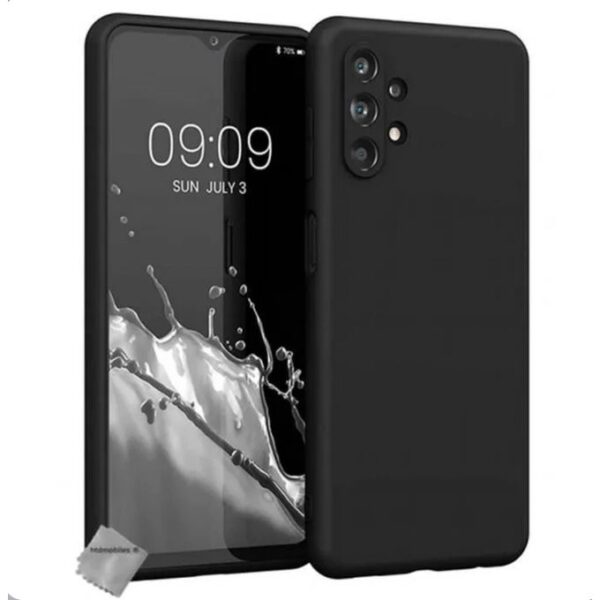 Coque Slicone Pour Samsung Galaxy A23 4G - Un AntiChoc Offert - Noir