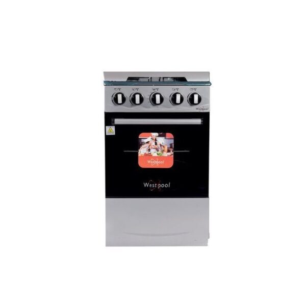 cuisiniere a gaz 4 feux avec four 50x50 cm inox garantie 12 mois