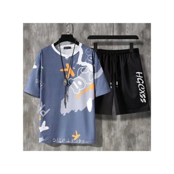 Ensemble 2 Pièces Short à Manches Courtes 2 En 1