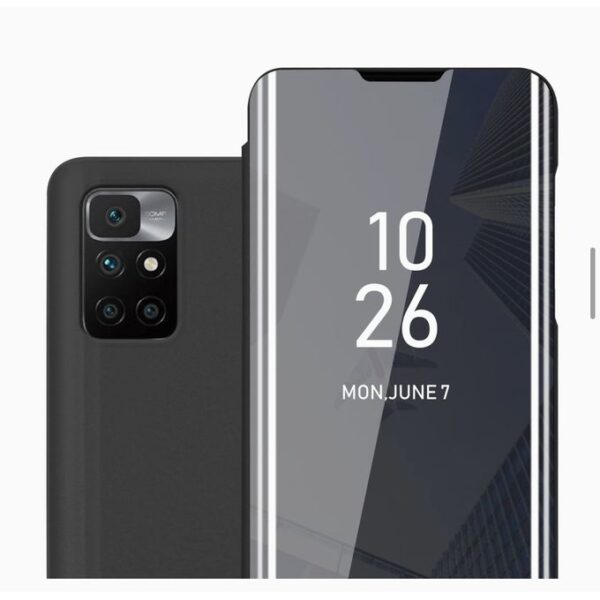Etui Miroir Pour Xiaomi Redmi Note 11 4G - Coque Clear View + Un Anti Choc