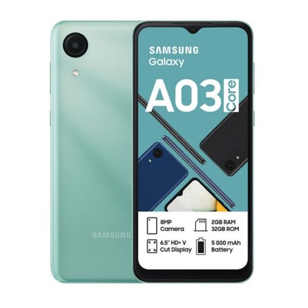 Galaxy A03 Core - 6.5" Pouces - Ram 2Go, Mémoire 32Go - 8MP - 5000mAh-mint