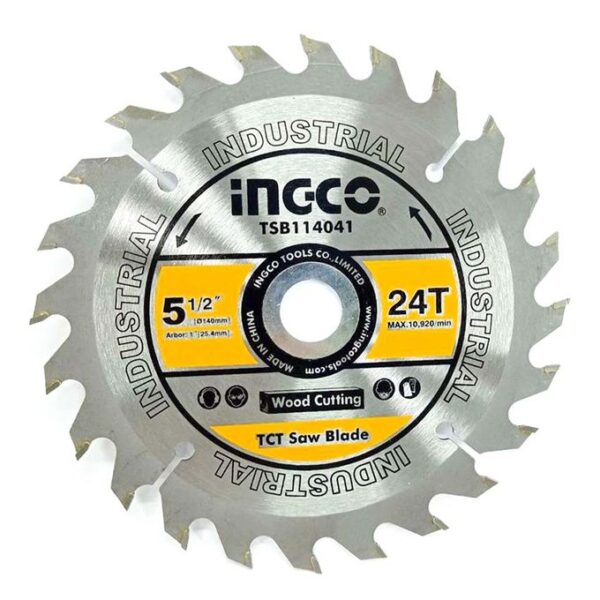 LAME DE SCIE CIRCULAIRE TCT 140(5-1/2") X 25.4mm 24T