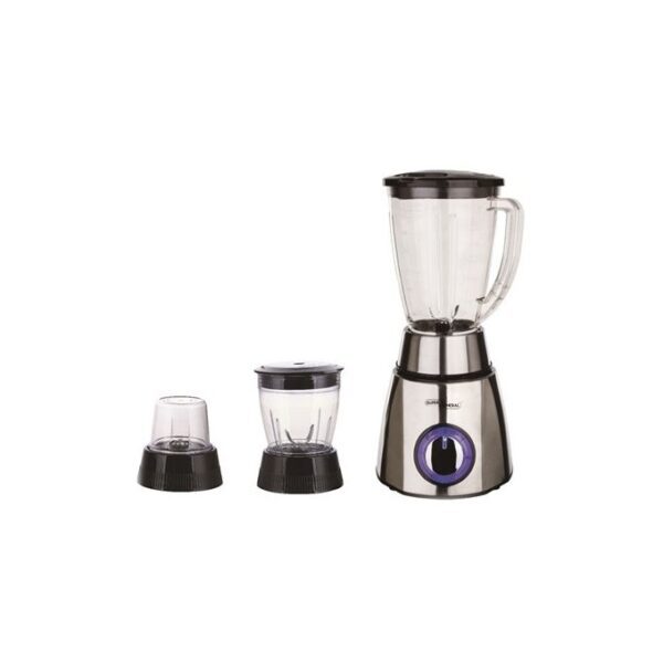 Mixeur 3 en 1 - Hachoir et Broyeur - 1.6 Litres - SGBG98FX - 400W - LED Bleue - Verrou de sécurité - Moteur Cuivre