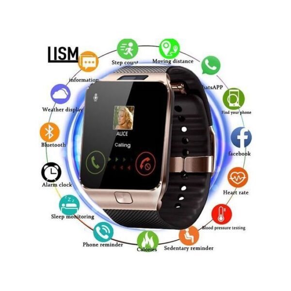 Montre Smart Watch Connectée Avec Puce - Carte Mémoire - Multicolore