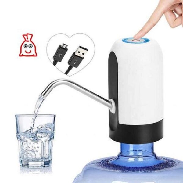 pompe a eau electrique rechargeable noir et blanc