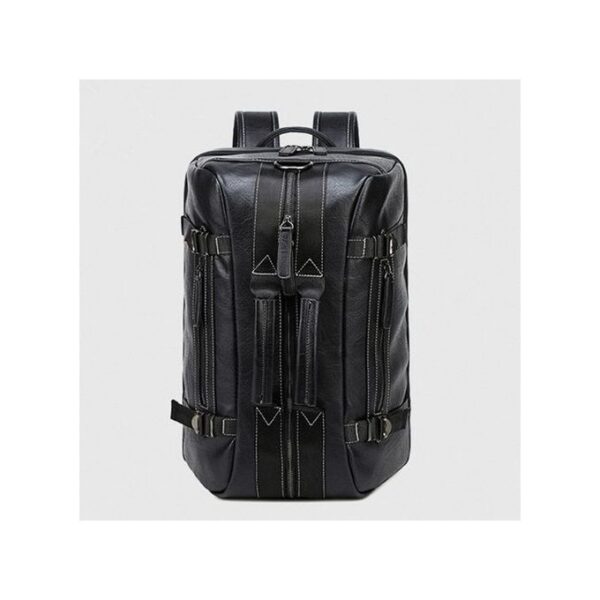 Sac à dos multifonction / Voyage en Simili Cuir - Noir