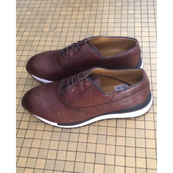 Sneaker cuir - Marron