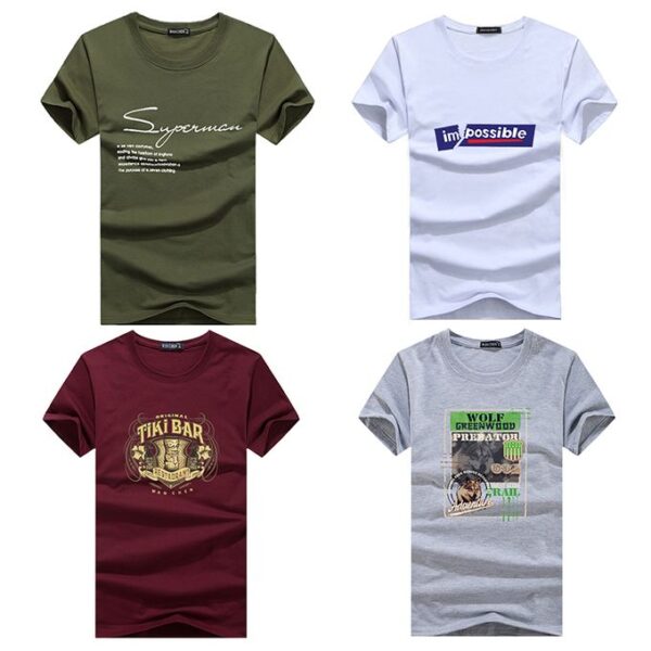 T-Shirt Manches Courtes - 4 Pièces