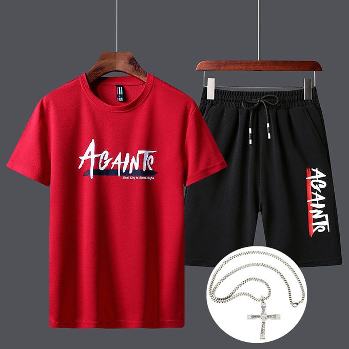 t-shirt-short-pour-homme-collier-rouge.jpg t shirt short pour homme collier rouge