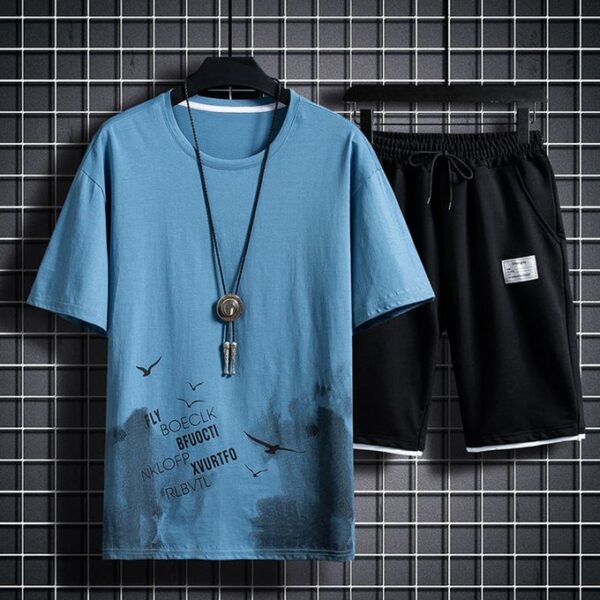 T-shirts Et Shorts Pour Hommes + Collier