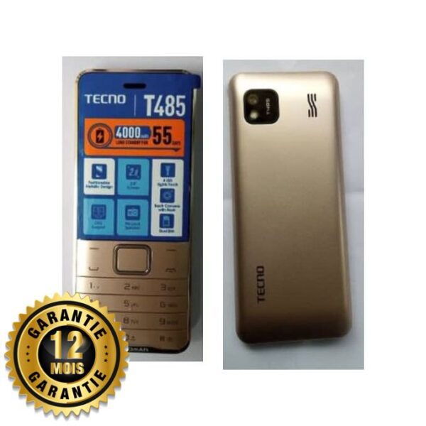 t485 ecran 28 ram 4 mo rom 4 mo dual sim batterie 4000 mah gold