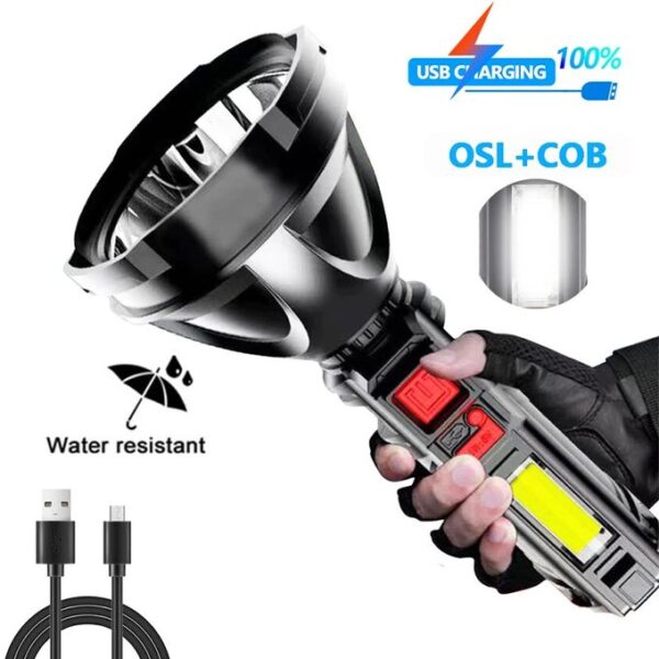 Torche Led Solaire Et Rechargeable