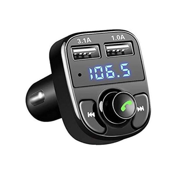 USB Chargeur De Voiture Mains Libres Sans Fil Bluetooth FM Transmetteur Avec Deux Ports